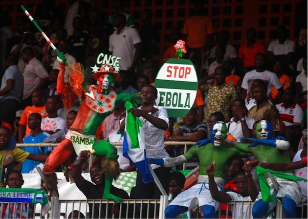Fans during a September qualifying match between Ivory Coast and Sierra Leone for the 2015 Africa Cup of Nations. Luc Gnago/Reuters 